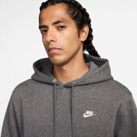 Nike Sportswear Club Fleece Joggingpak Hooded Grijs Zilver Wit
