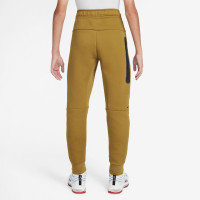 Nike Tech Fleece Sportswear Sweat Pants Kids Dark Yellow Black