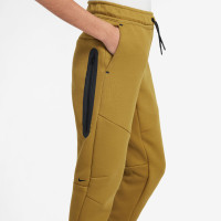 Nike Tech Fleece Sportswear Sweat Pants Kids Dark Yellow Black