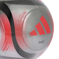 adidas Messi Club Voetbal Maat 5 Zilver Zwart Rood