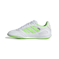adidas Super Sala III Indoor Football Boots (IN) Kids White Light Green Black
