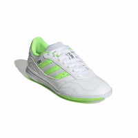 adidas Super Sala III Indoor Football Boots (IN) Kids White Light Green Black