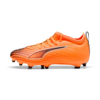 PUMA Ultra 6 Match Grass/Artificial Grass Football Boots (MG) Kids Orange Black Silver
