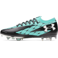 Under Armour Shadow x Mansory Elite 3 Gras Voetbalschoenen (FG) Turquoise Zwart