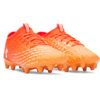 Under Armour Magnetico Select 5 Gras Voetbalschoenen (FG) Oranje Wit