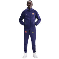 Nike FC Barcelona Tech Fleece Full-Zip Tracksuit 2025-2026 Dark Purple Gold