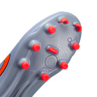 Nike Tiempo Legend 10 Club Gras / Kunstgras Voetbalschoenen (MG) Kids Lichtblauw Felrood Zwart