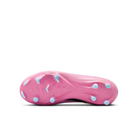 Nike Zoom Mercurial Superfly 10 Academy Gras / Kunstgras Voetbalschoenen (MG) Kids Roze Felrood Lichtblauw