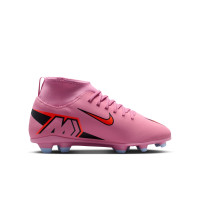 Nike Mercurial Superfly 10 Club Grass/Artificial Grass Football Boots (MG) Kids Pink Bright Red Light Blue