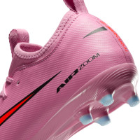 Nike Zoom Mercurial Vapor 16 Academy Grass/Artificial Grass Football Boots (MG) Kids Pink Bright Red Light Blue