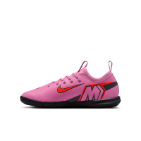 Nike Zoom Mercurial Vapor 16 Academy Indoor Football Boots (IN) Kids Pink Bright Red Light Blue