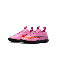 Nike Zoom Mercurial Vapor 16 Academy Indoor Football Boots (IN) Kids Pink Bright Red Light Blue