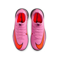Nike Zoom Mercurial Vapor 16 Academy Indoor Football Boots (IN) Kids Pink Bright Red Light Blue