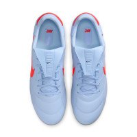 Nike Premier III Gras Football Boots (FG) Light Blue Bright Red