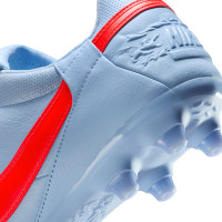 Nike Premier III Gras Football Boots (FG) Light Blue Bright Red
