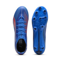 PUMA Ultra 6 Match Gras / Kunstgras Voetbalschoenen (MG) Blauw Wit Felrood