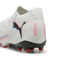 PUMA Future 8 Match Grass/Artificial Grass Football Boots (MG) White Bright Red Blue
