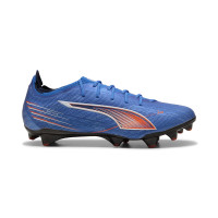 PUMA Ultra 6 Ultimate Carbon Gras Voetbalschoenen (FG) Dames Blauw Wit Felrood