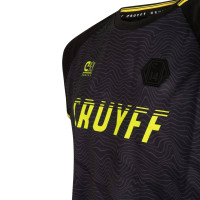 Cruyff Icon T-Shirt Kids Black Dark Grey Yellow