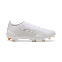 PUMA Ultra 6 Ultimate Gras Voetbalschoenen (FG) Wit Zilver Oranje