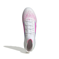 adidas F50 Sparkfusion Elite Grass/Artificial Grass Football Boots (MG) Women's White Pink Blue