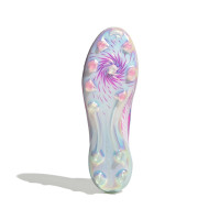 adidas F50 Sparkfusion Elite Grass/Artificial Grass Football Boots (MG) Women's White Pink Blue