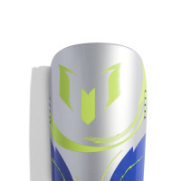 adidas Messi Match Kids Shin Guards Silver Blue Yellow
