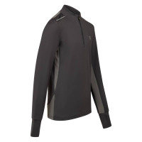 Cruyff Ametrine Trainingstrui 1/4-Zip Kids Donkergrijs