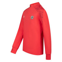 Cruyff Mellite Trainingspak 1/4-Zip Kids Rood Zwart