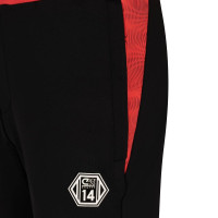 Cruyff Mellite Trainingspak 1/4-Zip Kids Rood Zwart