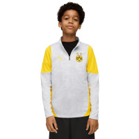 PUMA Borussia Dortmund Tracksuit 1/4-Zip 2025-2026 Kids Silver Yellow