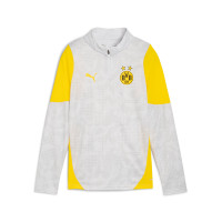 PUMA Borussia Dortmund Tracksuit 1/4-Zip 2025-2026 Kids Silver Yellow