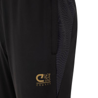 Cruyff Icon Trainingsbroek Zwart Donkergrijs Goud