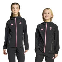 adidas Juventus Vis Tech Tracksuit Full-Zip Kids Black Pink