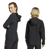 adidas Juventus Vis Tech Tracksuit Full-Zip Kids Black Pink