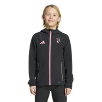 adidas Juventus Vis Tech Tracksuit Full-Zip Kids Black Pink