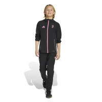 adidas Juventus Vis Tech Tracksuit Full-Zip Kids Black Pink