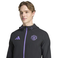 adidas Manchester United Vis Tech Vest Zwart Paars
