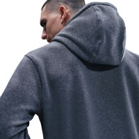 Nike Club Fleece Hoodie Grijs Zilver Wit