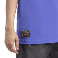 adidas Manchester United Terrace Icons T-Shirt Purple Gold