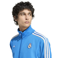adidas Real Madrid Terrace Icons Training Jacket Blue White