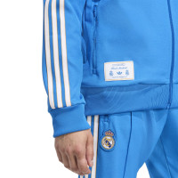 adidas Real Madrid Terrace Icons Training Jacket Blue White