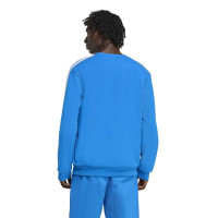 adidas Real Madrid Terrace Icons Crew Sweater Blue White