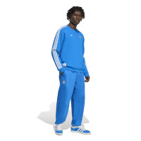 adidas Real Madrid Terrace Icons Crew Tracksuit Blue White
