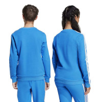 adidas Real Madrid Terrace Icons Crew Sweater Kids Blue White