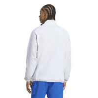 adidas Real Madrid Presentatie Trainingspak Full-Zip Europees 2025-2026 Wit Blauw