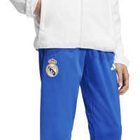 adidas Real Madrid Presentatie Trainingspak Full-Zip Europees 2025-2026 Kids Wit Blauw
