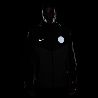 Nike Paris Saint-Germain Tech Woven Jacket 2025-2026 Grey Silver Black