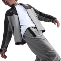 Nike Paris Saint-Germain Tech Woven Tracksuit 2025-2026 Grey Silver Black