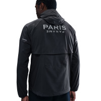 Nike Paris Saint-Germain Impact Windrunner Jack 2025-2026 Donkergrijs Zilver